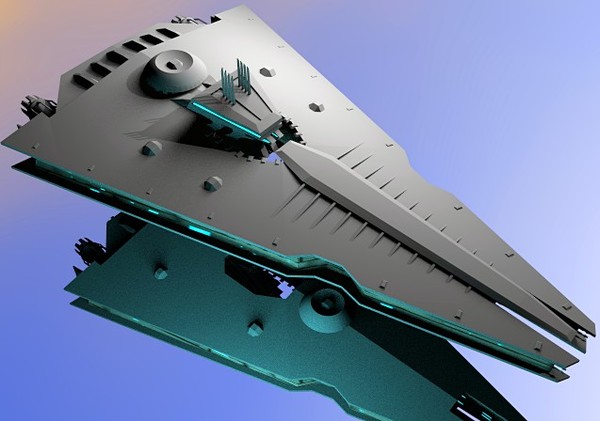battlestar 3d obj - Battlestar One by GraphicGuru