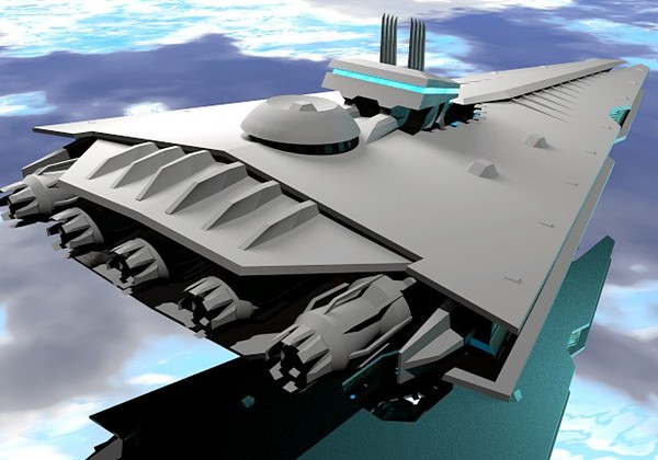 battlestar 3d obj - Battlestar One by GraphicGuru