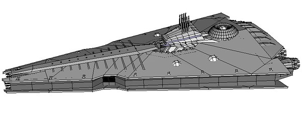 battlestar 3d obj - Battlestar One by GraphicGuru