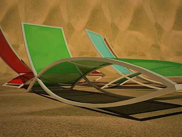 3ds max deckchair chair - Deckchair by fabelar