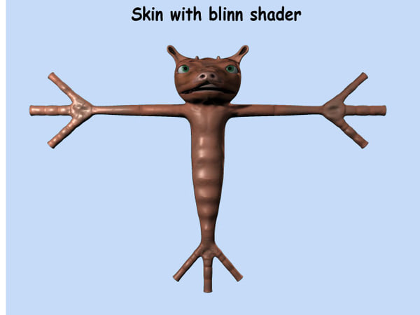 character flight navigator 3d obj - Puckmaren, little nice alien by daniel4d