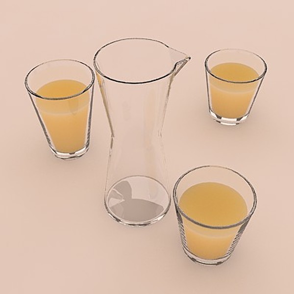 iittala kartio pitcher glassware 3d model - iittala Kartio Pitcher by zelosh