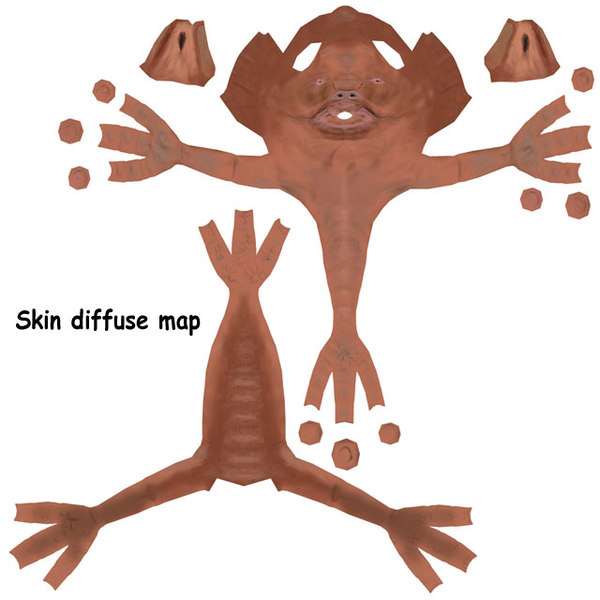 character flight navigator 3d obj - Puckmaren, little nice alien by daniel4d
