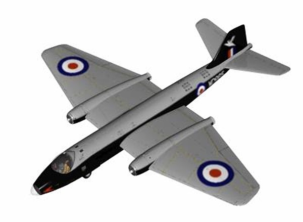 3d model english electric canberra bomber - English Electric Canberra B2 by pbratt