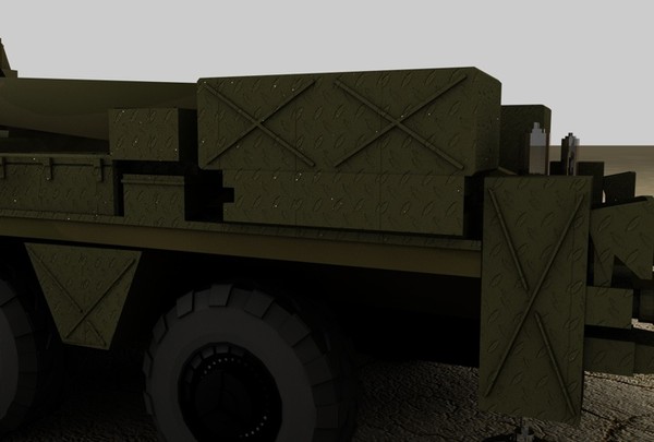 3d scud b missile truck - Scud B Missile Truck by MattTrout