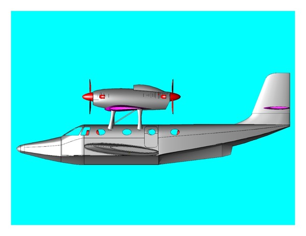3d dornier seastar - Seastar.sat or .dwg by RodgerSaintJohn