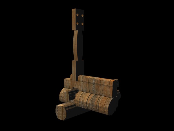 wood 3d 3ds - Wood detail by studiorender