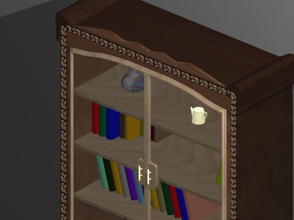 bookcase books dwg - Bookcase by PedroFaut