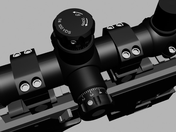 3d dsr-1 sniper rifle leupold - DSR-1 Sniper Rifle with Leupold Mark 4 & Yukon NV Scope... by Imagetek3D