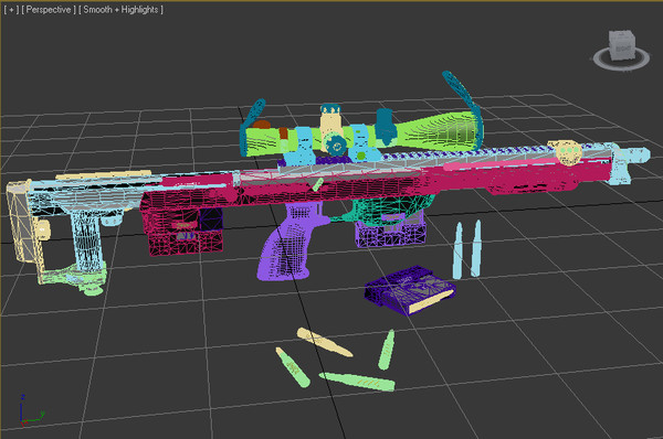 3d dsr-1 sniper rifle leupold - DSR-1 Sniper Rifle with Leupold Mark 4 & Yukon NV Scope... by Imagetek3D