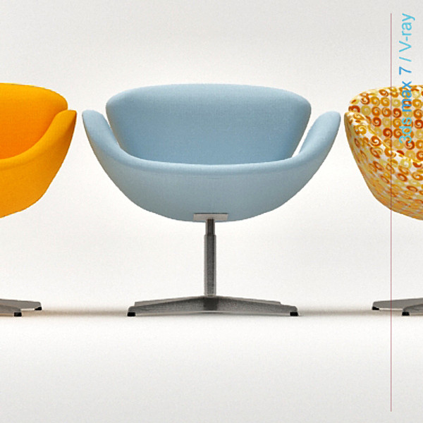 lightwave design swan chair - swan by lajhar