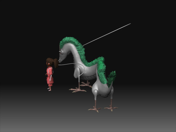 3d model haku chahiro - chahiro haku by studio Lab