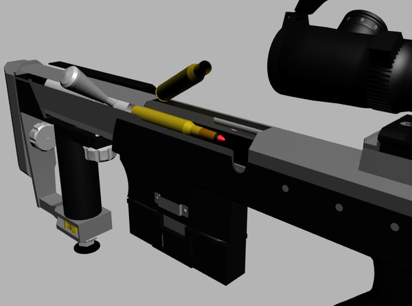 3d dsr-1 sniper rifle leupold - DSR-1 Sniper Rifle with Leupold Mark 4 & Yukon NV Scope... by Imagetek3D