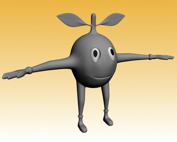 mango lemon cherry man 3d max - mango/lemon/cherry man by crymodule