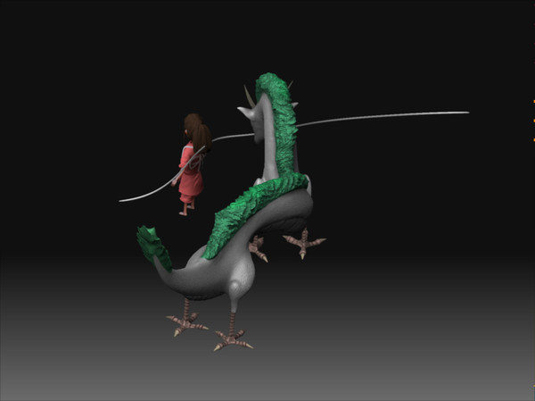 3d model haku chahiro - chahiro haku by studio Lab