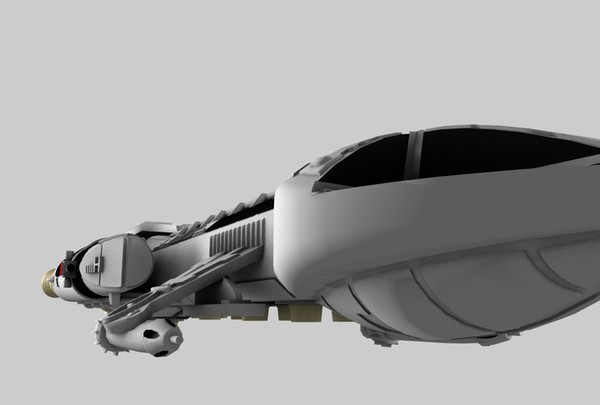 mk9 hawk fighter spacecraft 3ds - MK9 Hawk Fighter Spacecraft by MattTrout