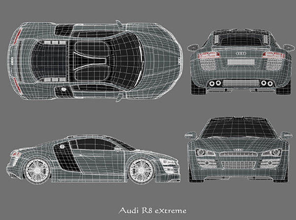 audi r8 3d lwo - Audi R8 by Ideas Unlimited