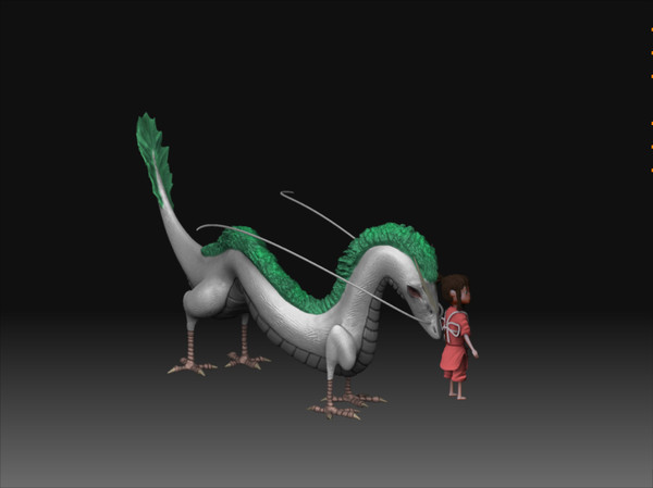 3d model haku chahiro - chahiro haku by studio Lab