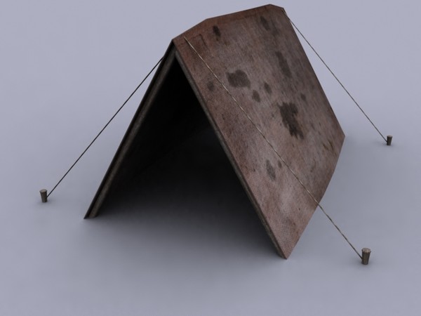 old medieval tent 3d 3ds - Old Medieval Tent by Game Model Creations