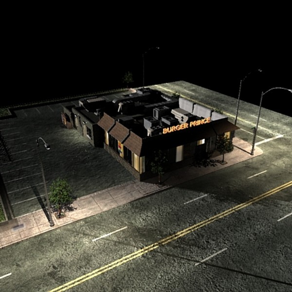 3d model fastfood restaurant - Fastfood Restaurant by dastolidigital