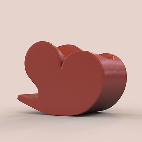 armchair moroso soft heart 3d model - armchair moroso soft heart by zelosh