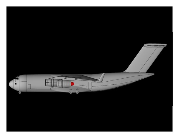 cargo airplane assembly dxf - Cargo_C17(REV).sat or .dwg or .3dm or .dxf by RodgerSaintJohn