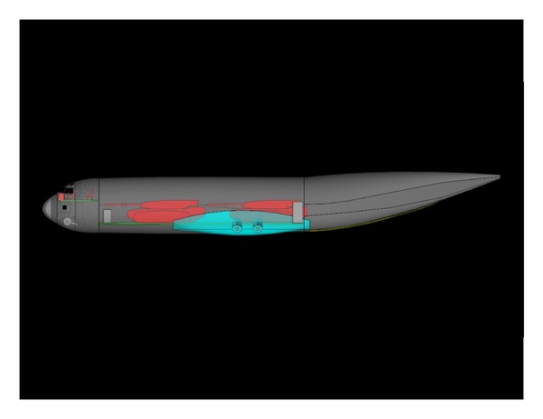 cargo airplane assembly dxf - Cargo_C17(REV).sat or .dwg or .3dm or .dxf by RodgerSaintJohn