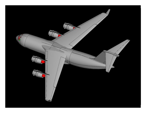 cargo airplane assembly dxf - Cargo_C17(REV).sat or .dwg or .3dm or .dxf by RodgerSaintJohn