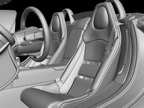 3d max mercedes slr mclaren roadster - Mercedes Benz SLR McLaren Roadster by Oricle