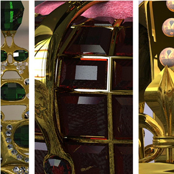 3d model 5 crowns - - Collection - 5 Crowns by digitallab3d