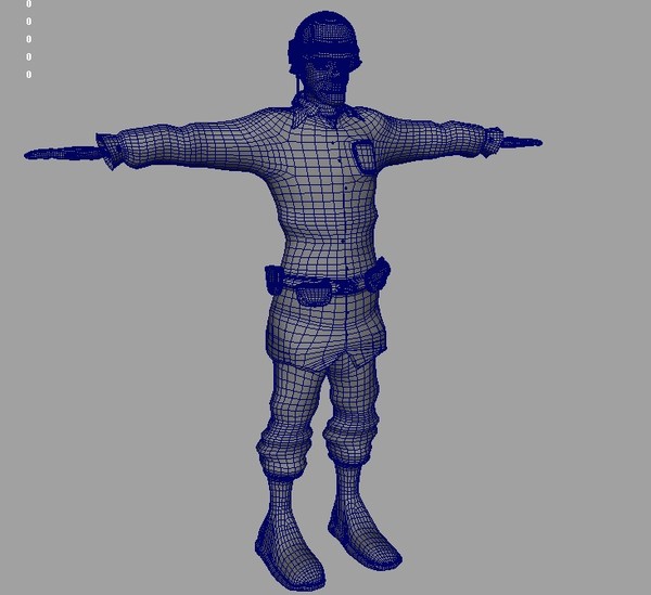 3d world war usa soldier model - Soldier WW2 by robman88