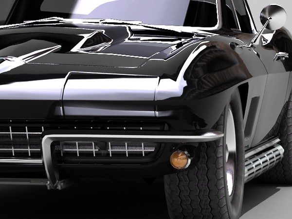 3d corvette stingray model - Chevrolet Corvette StingRay 1967 by fabelar