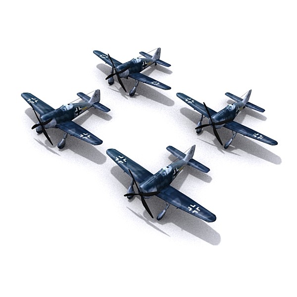 3d model aircraft focke-wulf fw190 - Focke-Wulf FW190_max.zip by 3D Graphics