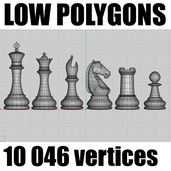 free 3ds model chess - chess by Andrzej Pluciennik