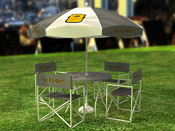 set chairs table 3d model - garden set... by hcaprara