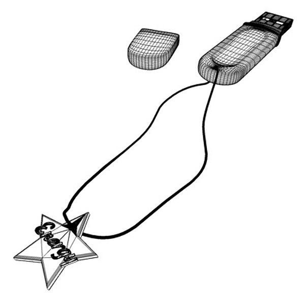 free usb flash drive - 3d model - USB Flash Drive - Transcend 4 GB by NesAn Studio