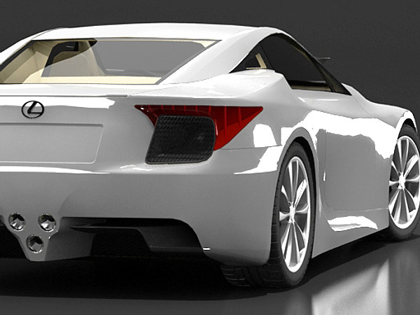 lexus lf-a concept 3d model - Lexus LF-A concept by fabelar