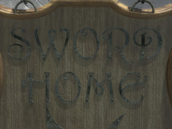 medieval shop panel 3d model - Sword Home by SuIXo
