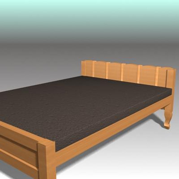 normal bed 3d max - Bed_Normal_01 by sabah_au