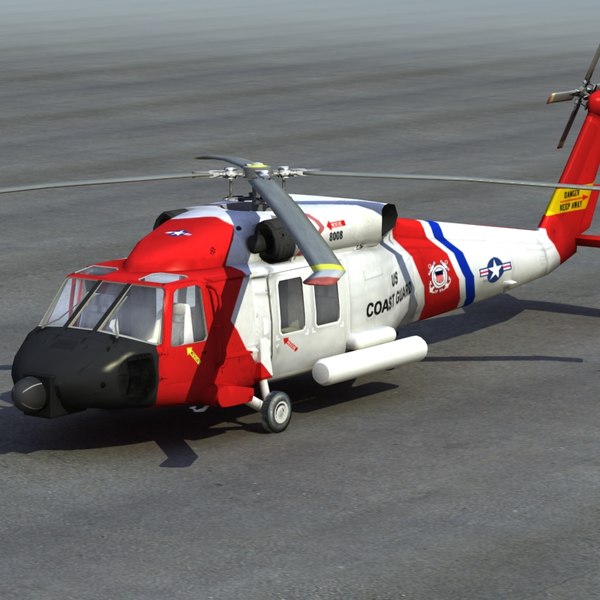 hh60j jayhawk 3d model - HH60J Jayhawk VRay... by ES3DStudios