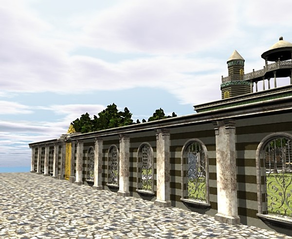 cinema4d palace building - Arab Palace by ERLHN