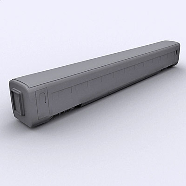 wagon passanger 3d model - Passanger wagon by QLEE