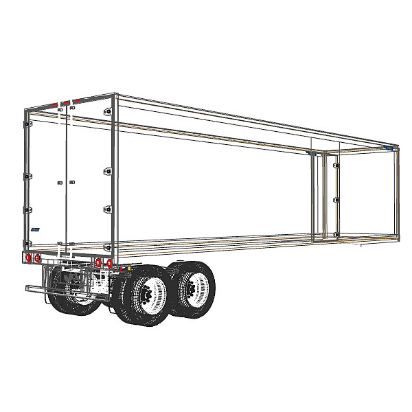 lwo trailer great dane van - Great Dane Clasic freight 38 ft van by bansheewoj
