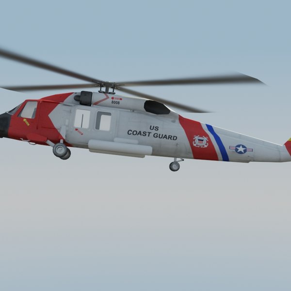 hh60j jayhawk 3d model - HH60J Jayhawk VRay... by ES3DStudios