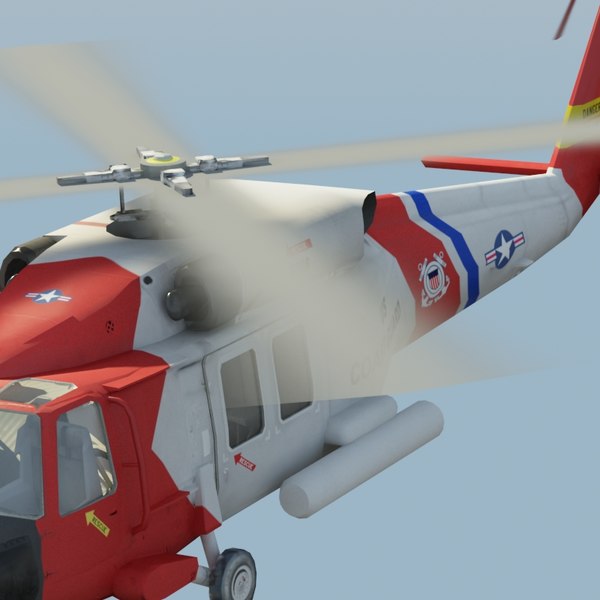 hh60j jayhawk 3d model - HH60J Jayhawk VRay... by ES3DStudios