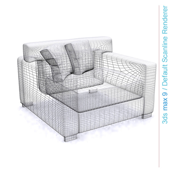 3ds max modern architectural - chair 01... by Lajhar 