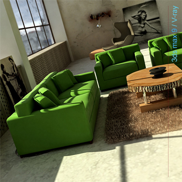 3dsmax modern architectural set - set 01 by lajhar
