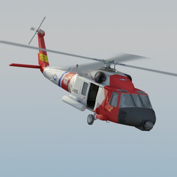 hh60j jayhawk 3d model - HH60J Jayhawk VRay... by ES3DStudios