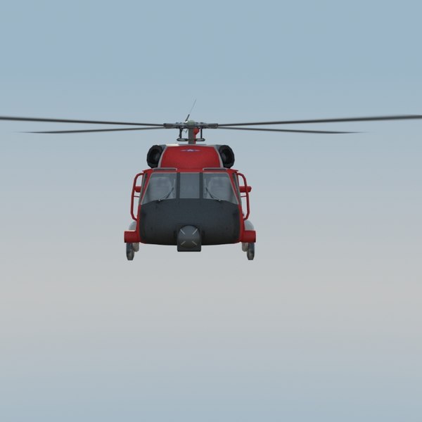 hh60j jayhawk 3d model - HH60J Jayhawk VRay... by ES3DStudios