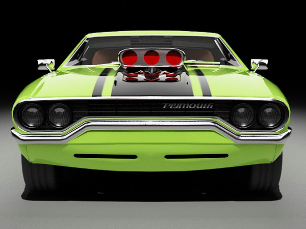 3d plymouth road runner - Plymouth Road Runner by fabelar